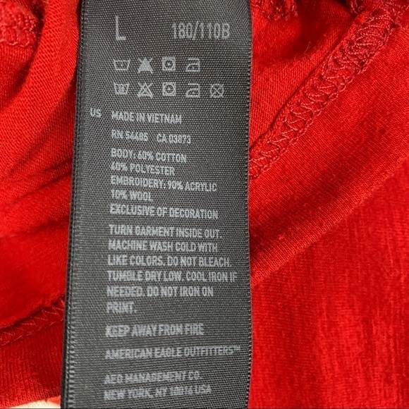 American Eagle Long Sleeve Athletic Fit Shirt - Picture 6 of 7